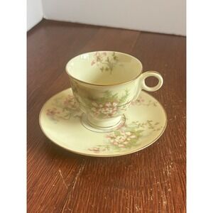 Theodore Haviland New York Apple Blossom Tea Cup and Saucer Set Vintage China